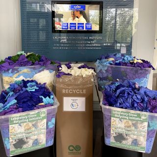 photo of boxes with latex gloves